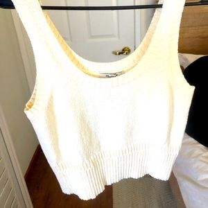 Off white light knit madewell sz S spring sweater tank